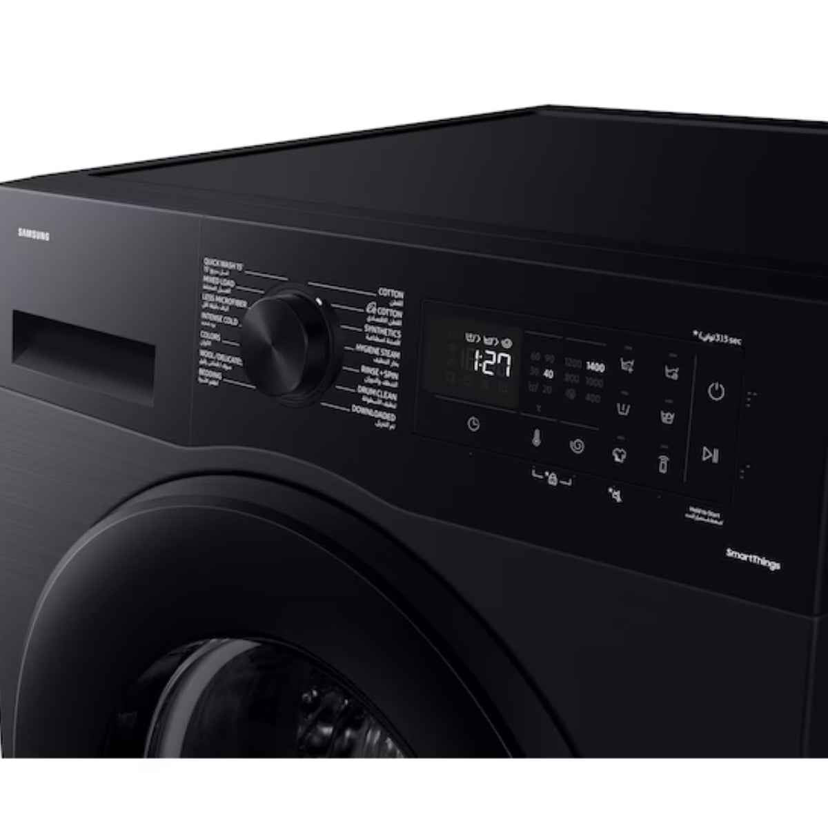 Samsung WW5000C / WW90CGC04DABGU 9kg Front-Load Washing Machine — Eco Bubble™, AI Energy Mode, SmartThings, Black Caviar