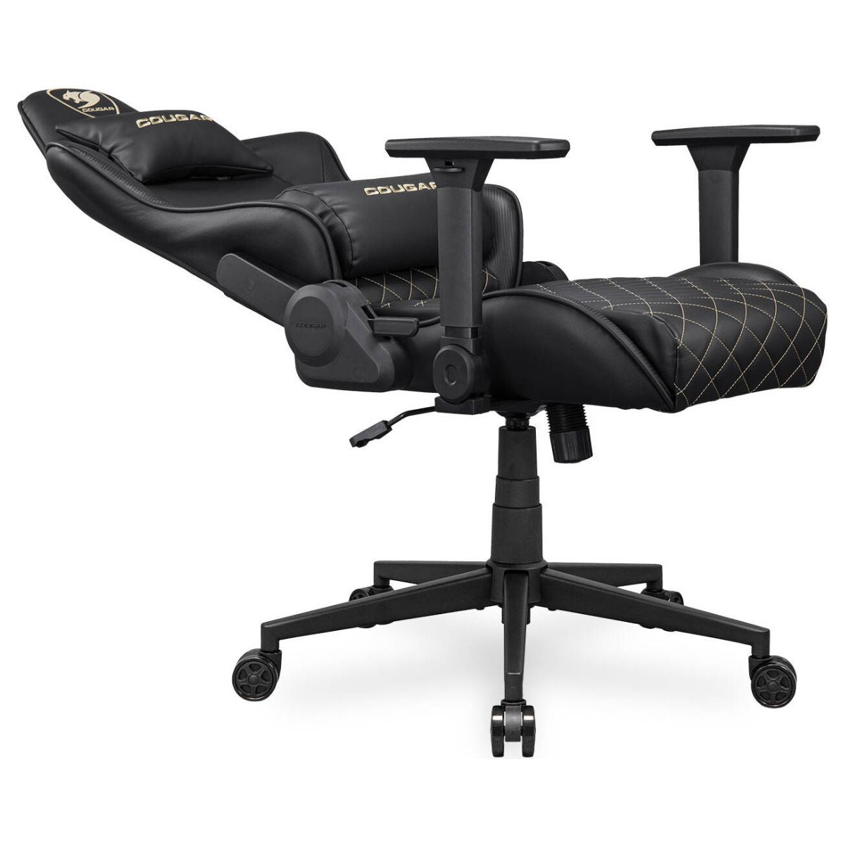 Cougar Armor ONE V2 Gold Gaming Chair – High-Back, 4D Armrests, Woven Fabric Comfort