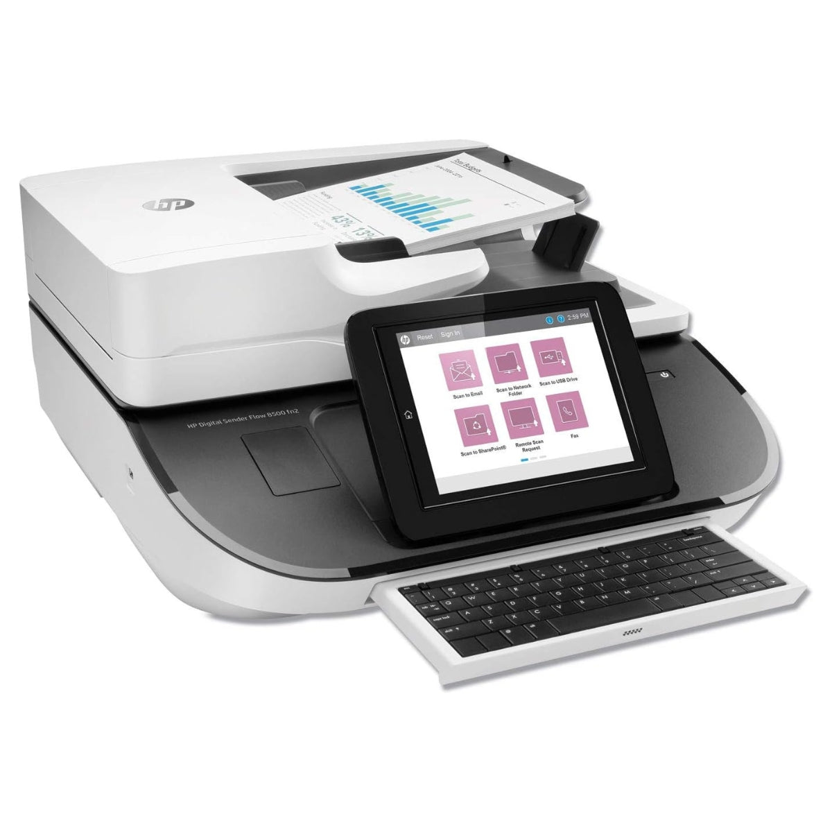 HP 8500 fn2 Digital Sender Flow – Document Capture Workstation & High-Speed Scanner