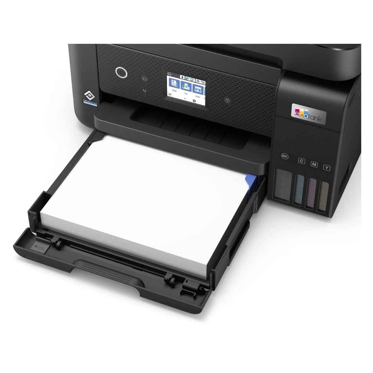 Epson EcoTank L6290 A4 Wi-Fi Duplex All-in-One Ink Jet Printer, 4800 x 1200 dpi Resolution, 15.5ipm Print Speed, 7500 Pages, LCD Screen, ADF Capability, Spill-free Ink Refilling, Black | L6290