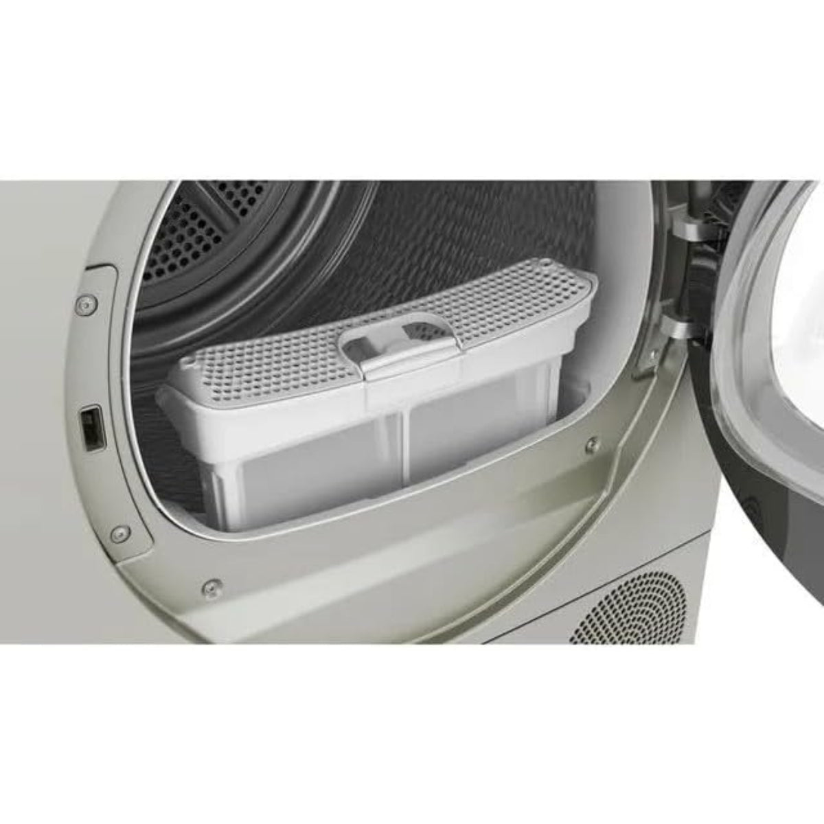 Siemens iQ700 WQ45B2BXGC 9kg Heat Pump Dryer – Home Connect, Silver Inox, Smart Connectivity