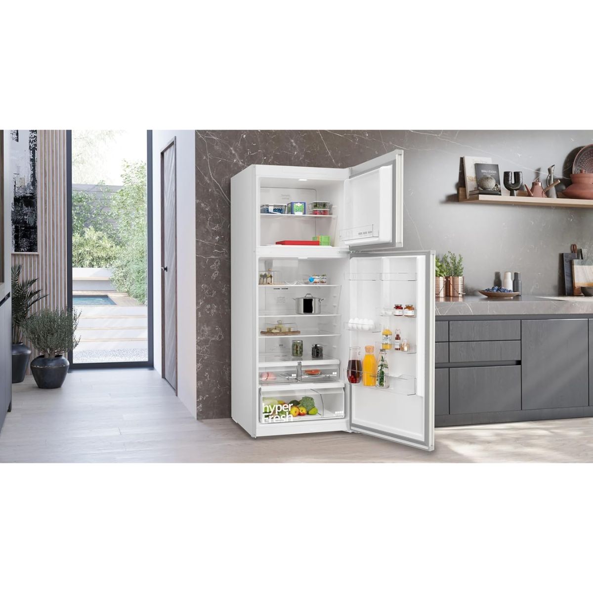 Siemens KD76NXIE1M iQ300 Free-Standing Fridge Freezer – 542 Liters Net Capacity, Total noFrost, Anti-Fingerprint, German Engineering