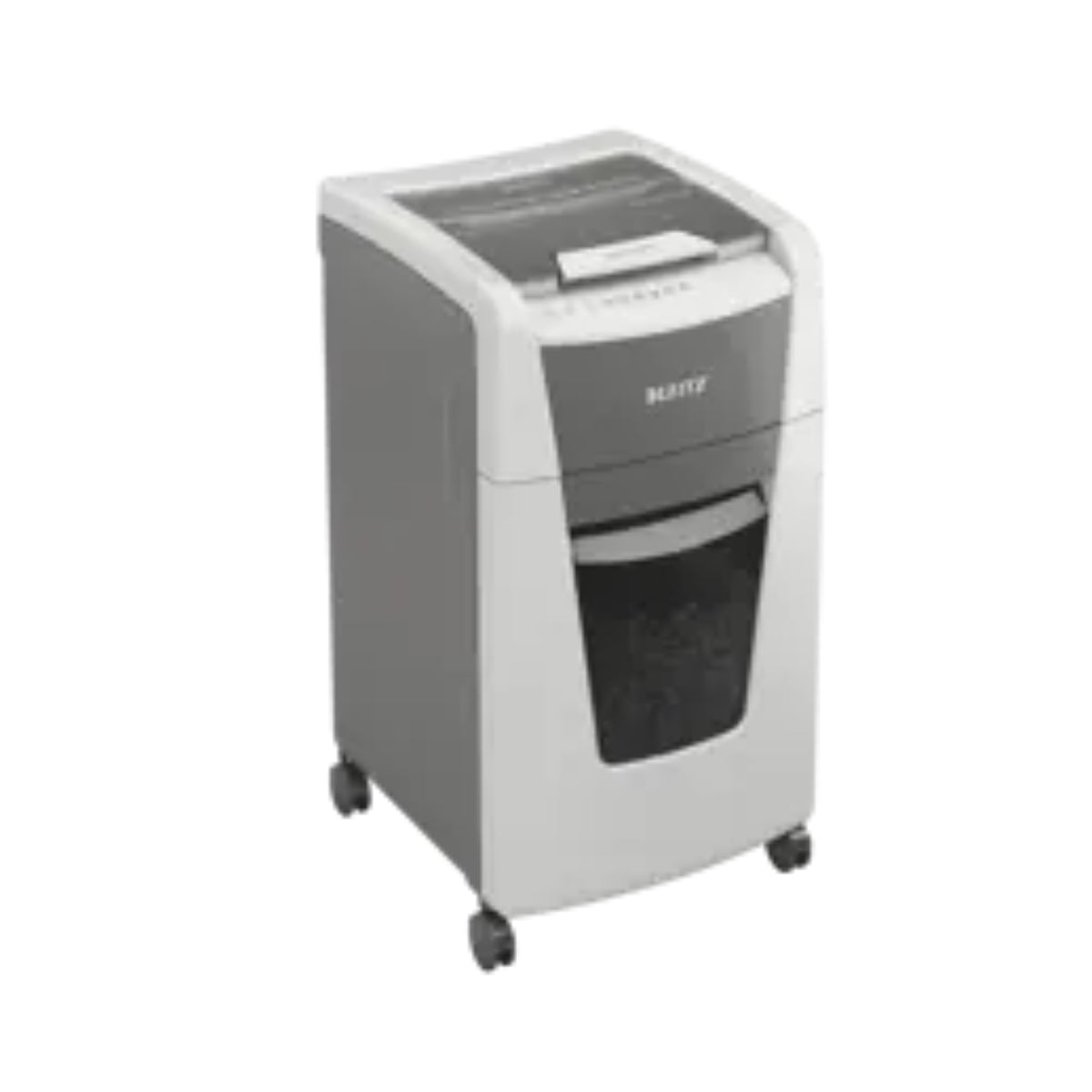 Leitz IQ Home Office AutoFeed Shredder 300 Sheets – P-4 Cross-Cut, 60L Bin, 60-Min Run Time, Anti-Jam, White | LE8015-1-00