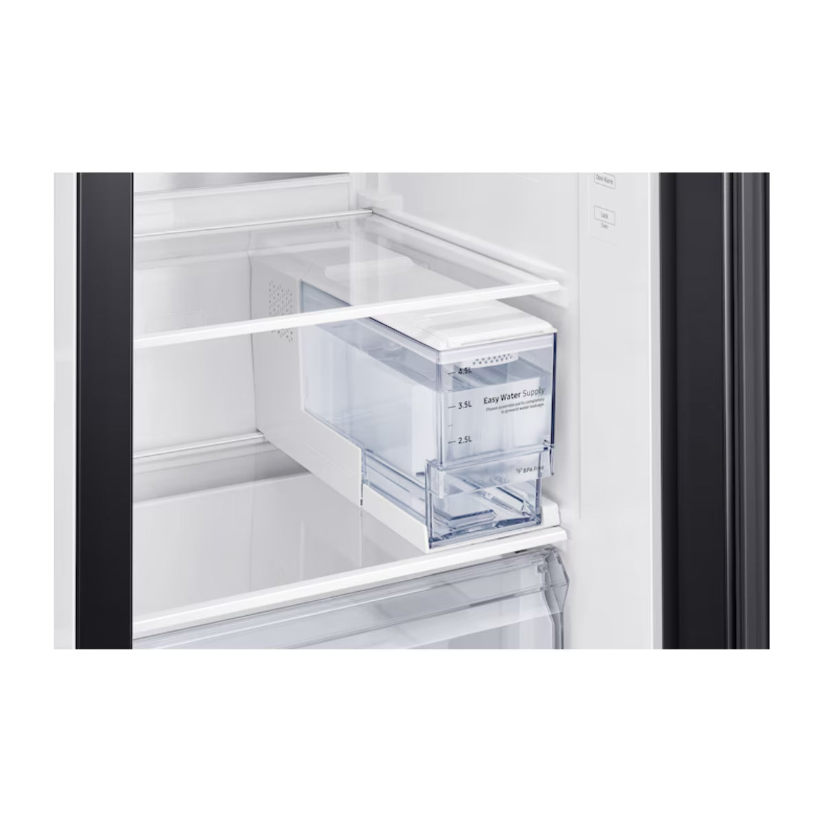 Samsung RS5000RC 660 Liters Side-by-Side Refrigerator RS64R5331B4/AE Black Color All Around Cooling with Digital Inverter Compressor, SpaceMax