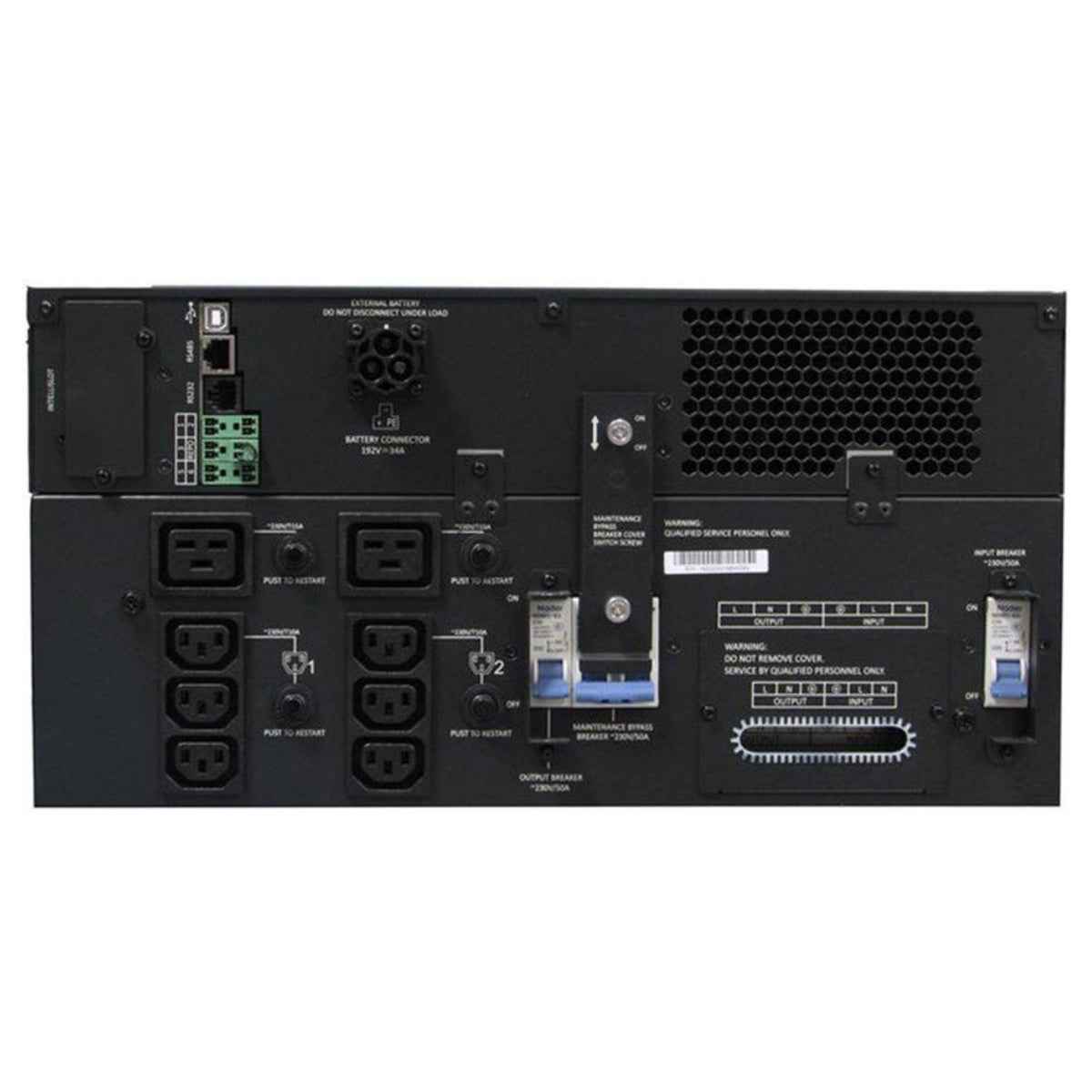 Vertiv Liebert GXT5-6000IRT5UXLE UPS, 6000 VA / 6000W Capacity, Graphic LCD, On-line (VFI) Mode, Integrated Batteries, 50 or 60Hz Frequency, Energy Star 2.0 Certified, 5U Rack, Black | 6000IRT5UXLE