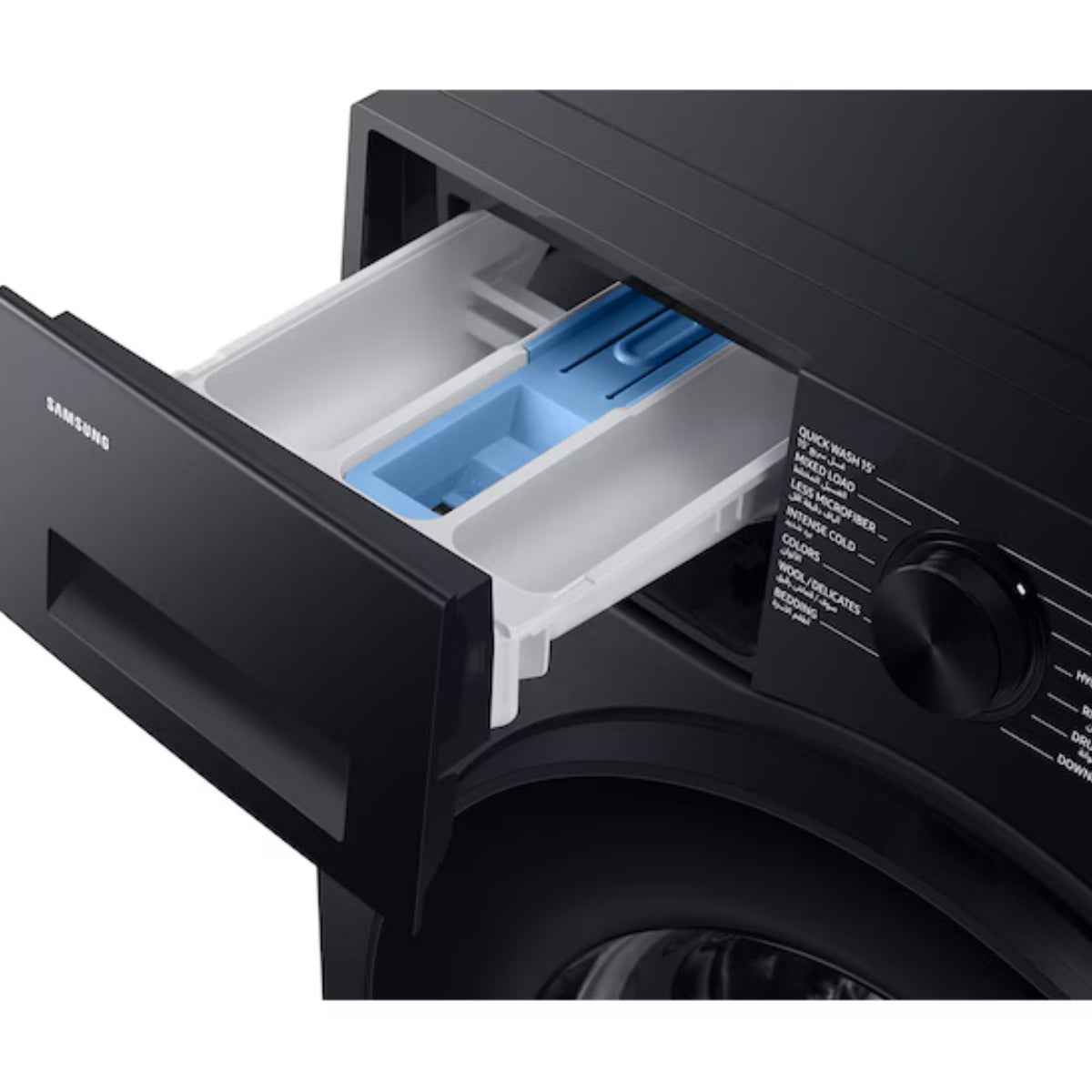 Samsung WW5000C / WW90CGC04DABGU 9kg Front-Load Washing Machine — Eco Bubble™, AI Energy Mode, SmartThings, Black Caviar