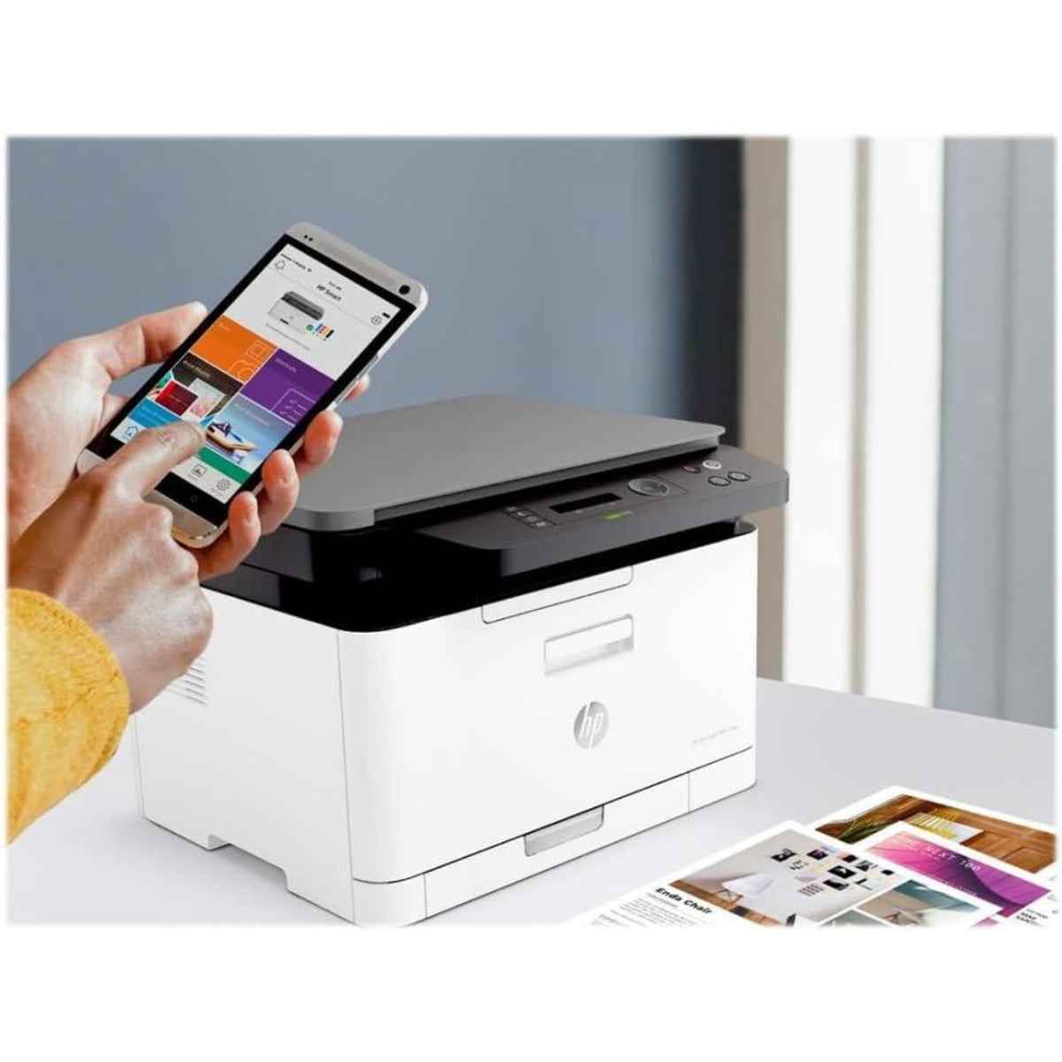HP Color Laser MFP 178nw Multifunction printer color laser A4 210x297mm original A4 Letter media up to 18 ppm, copying up to 18 ppm, printing 150 sheets USB 2.0, LAN, WiFi