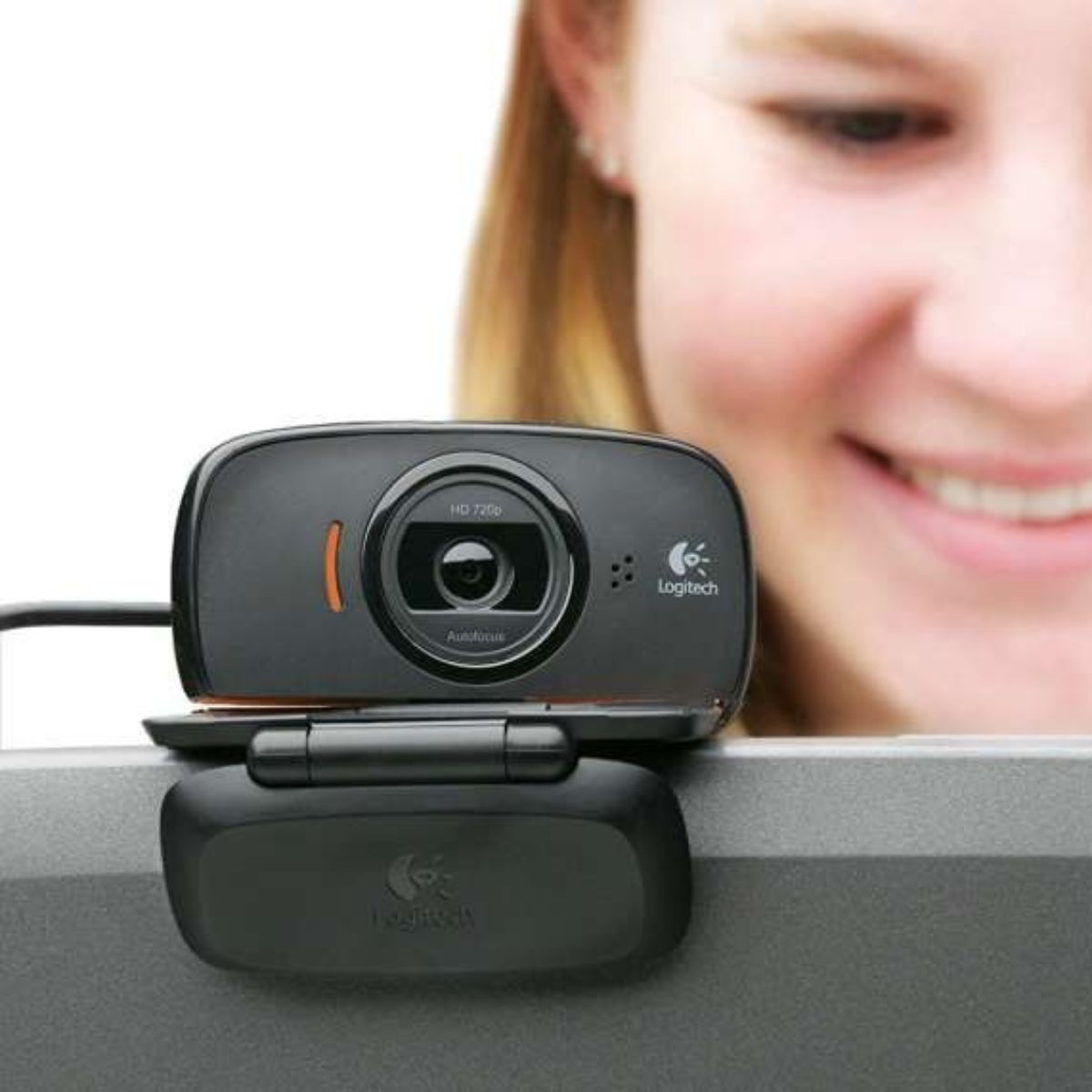 Logitech C525 HD Webcam | 720p HD Video | Autofocus | 360° Swivel Design | Fold-and-Go | 960-001064