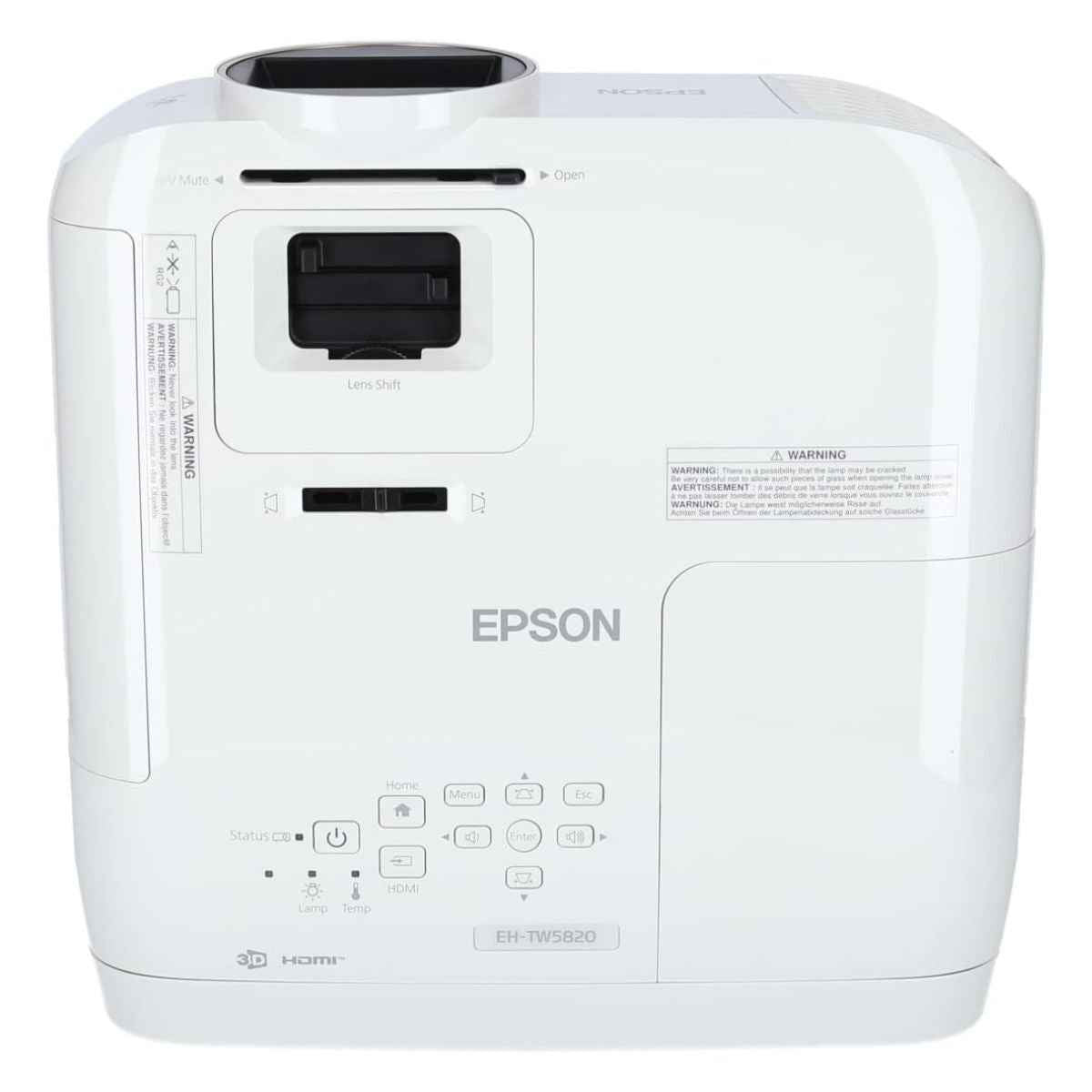 Epson 3LCD Full HD Projector – 1920 × 1080p, Bright 3LCD Imaging & Vivid Colors | EH-TW5820