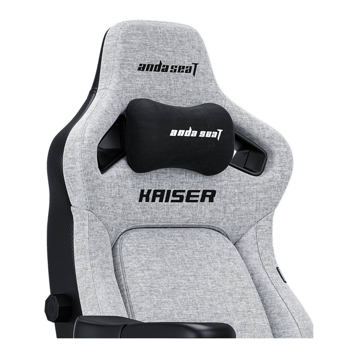 AndaSeat Kaiser 4 Series XL – Premium Gaming Chair (Linen Fabric, Grey)