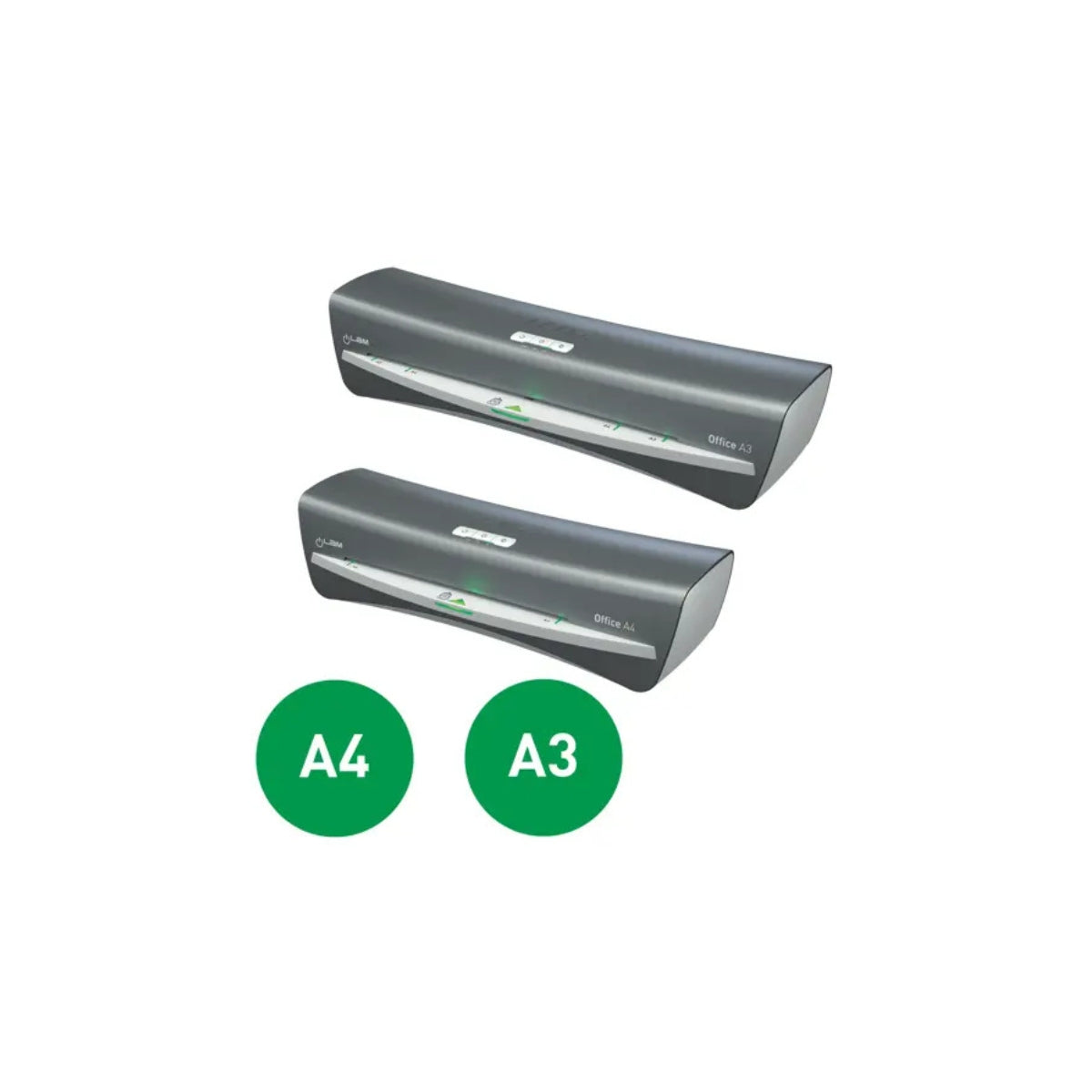Leitz iLam Office A4 Laminator – Fast Warm-Up, 80–125 Microns, Compact Design, Silver/White | LE72511084