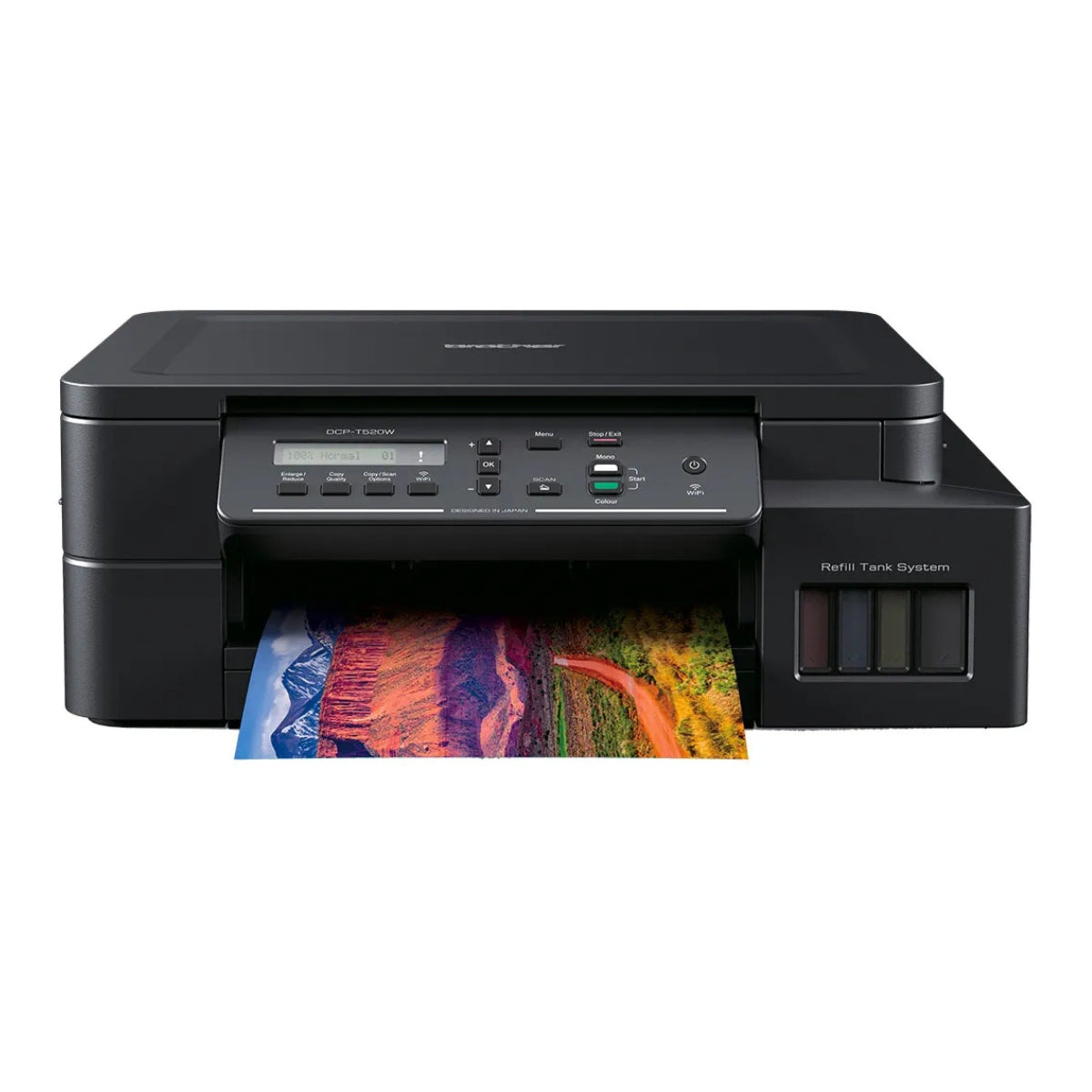 Brother DCP-T520W All-in-One Ink Tank Printer, High Volume, Low Cost- Wireless Convenience