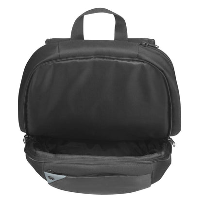 Targus Intellect 15.6" Laptop Bag, Side Loading Design, Padded & Adjustable Shoulder Strap, Water Repellent, RoHS, Black/Grey | TBB565GL