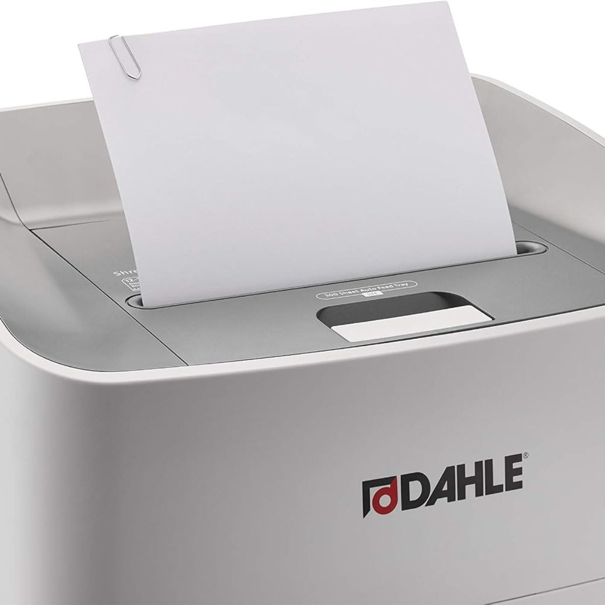 Dahle ShredMATIC 300 Auto Feed Paper Shredder | 300-Sheet Auto Feed | P-4 Cross Cut | Oil-Free | 40L Bin | Model 35314-16595