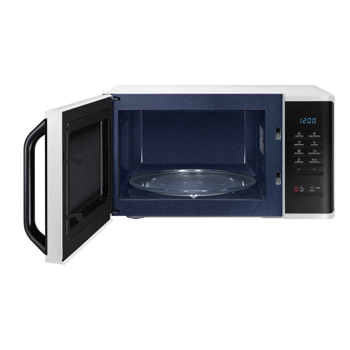 Samsung Solo Microwave Oven – 23L, 800W, with Quick Defrost, White | (MS23K3513AW)