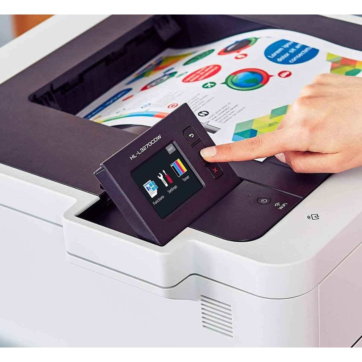 Brother HL-L3270CDW Compact Digital Color Printer with Wireless and Duplex Printing A4 | 84E75D00141