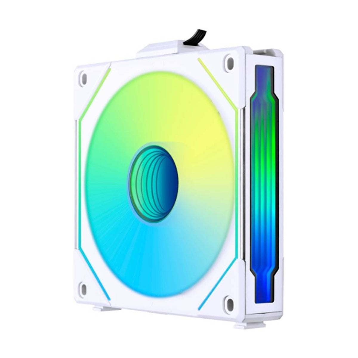 Lian Li SL-Infinity 120 Reverse Blade UNI Fan – 2100 RPM, 63.6 CFM Airflow, FDB Bearing, Single Pack | Black / White