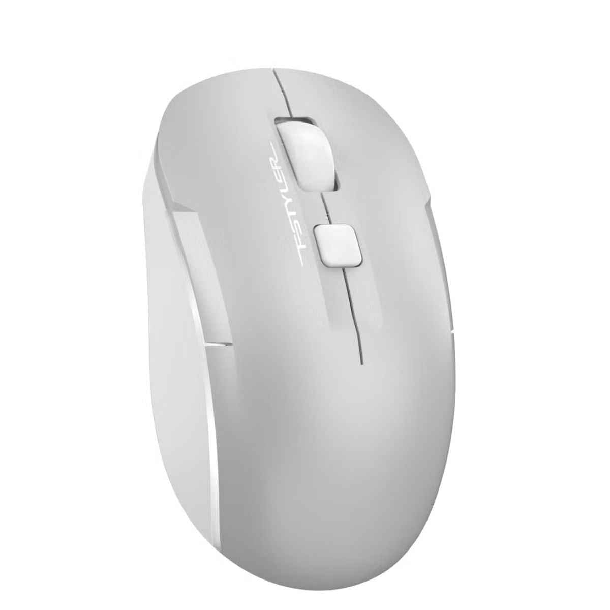 A4Tech Fstyler FB26CS Air2 Wireless Mouse – Dual Mode (BT + 2.4G), Rechargeable, Desk + Air Control, White Backlit