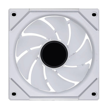 Lian-Li UNI FAN SL-INF Reverse Blade 120mm Case Fan – 2100 RPM, 63.6 CFM Airflow, Fluid Dynamic Bearing, Pack of 3 | Black / White