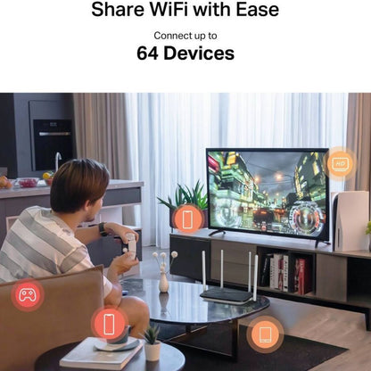 MERCUSYS MB135-4G AC1200 4G LTE Router | 150 Mbps Cat 4 | Dual-Band Wi-Fi 5 | Nano SIM | 4 Fast Ethernet Ports | 4 Antennas