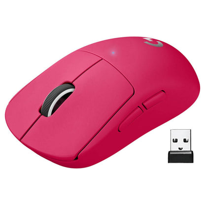 Logitech G Pro X Superlight Wireless Gaming Mouse – HERO 25K Sensor, 25600 DPI, 70H Battery, Ultra-Lightweight, 2.4GHz - Black, White, Pink, Red