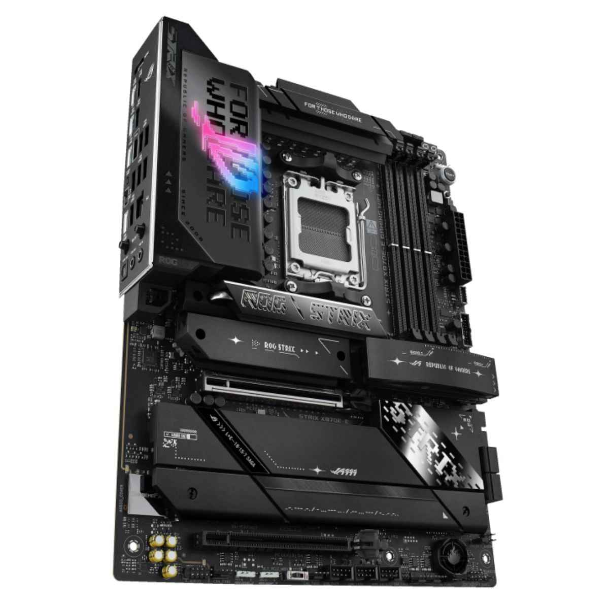 Asus ROG STRIX X870E-E GAMING WIFI, DDR5 Motherboard For AMD AM5 Processors, Wi-Fi 7, AI Intelligence, Up To 256GB RAM EXPO, AI Overclocking, 2xUSB4 Ports, Gen 5 PCIe