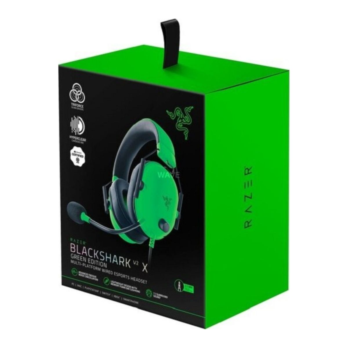 Razer BlackShark V2 X Gaming Headset, 7.1 Surround Sound Capable, 50mm Drivers, Memory Foam Cushion, for PC, PS4, Nintendo Switch, 3.5mm Headphone Jack