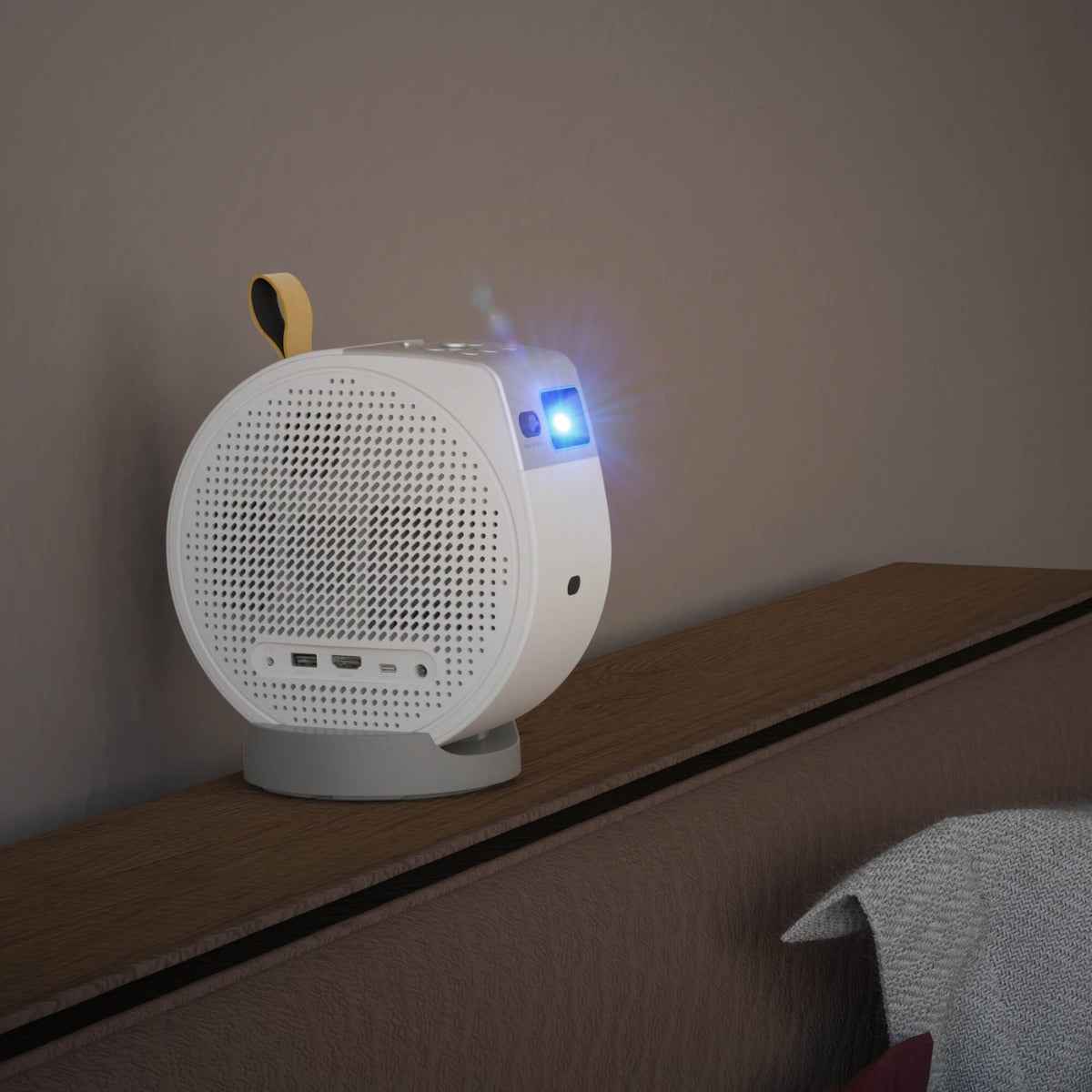 BenQ GV50 Portable Smart Laser Projector – 1080p Full HD, 500 ANSI Lumens, Google TV, Bedside Ceiling Projection, Wireless Streaming | GV50