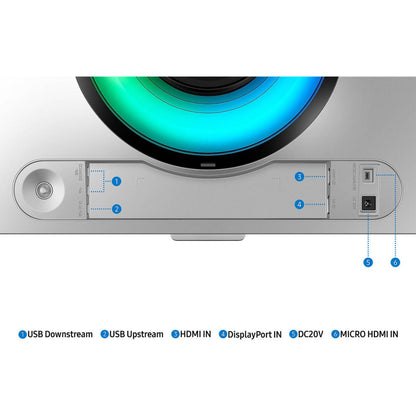 Samsung Odyssey G9 G93SC Curved Gaming Monitor | 49" Dual QHD OLED Display | 240Hz Refresh Rate | 0.03ms (GtG) Response Time | FreeSync Premium Pro &amp; G-SYNC Compatible | White | LS49CG934SMXUE