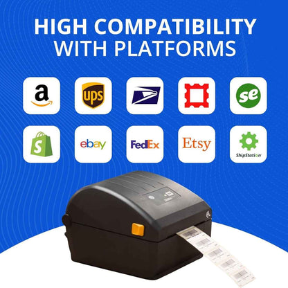 Zebra ZD220 TT Label Printer, 203 dpi/8 Dots Per mm Resolution, 4 in./102 mm Per Second Print Speed, Peeler, EPLII, ZPLII, USB | ZD22042-T0EG00EZ