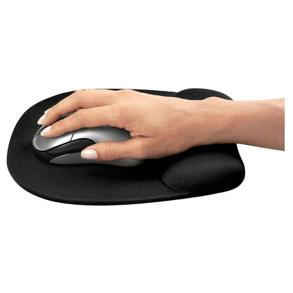 Fellowes Memory Foam Mouse Pad/Wrist Rest | Ergonomic Design | Comfortable Wrist Support | Black