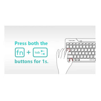 A4Tech Fstyler FB2800C Air2 Rechargeable Bluetooth & Wireless Keyboard Mouse Combo – QuietKey, Multi-Device, Type-C, Black
