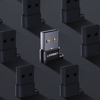 UGREEN US280 USB-C Female to USB-A 2.0 Male Adapter | 480Mbps | Aluminum Alloy | Black | 50568