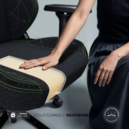 Cybeart Rick and Morty Gaming Chair – Premium APEX 2.0 Licensed, Enduraweave Fabric, 4D Armrests, Adjustable Lumbar (Black/Green)