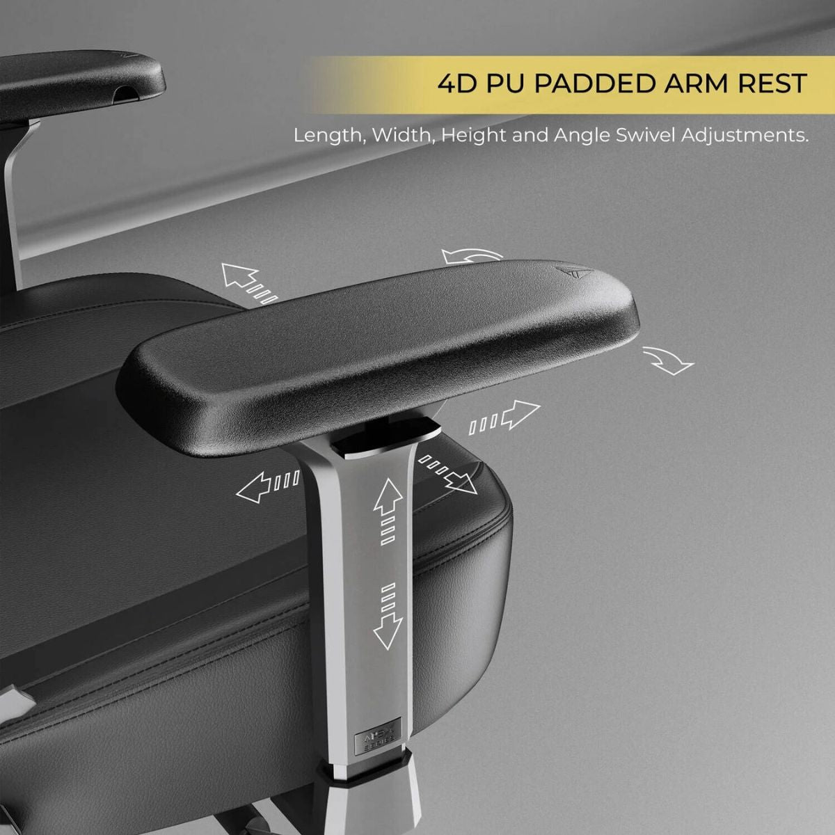 Cybeart Lord of the Rings Blacked Licensed Edition Gaming Chair | Supreme PU Leather | Cold-Cured Foam | 4D Armrests | 165° Recline | 150kg | LRB