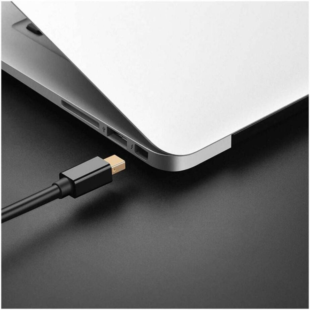 UGREEN 10477 Mini DisplayPort Male to DisplayPort Male Converter Cable | 8.64Gbps | 2560×1600 @ 60Hz | Gold-Plated | 1.5M | Black
