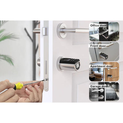 WeLock ToucD41 Smart Lock – Electronic Fingerprint &amp; App Controlled Door Lock, Keyless Entry, Bluetooth, RFID, Black | ToucD41