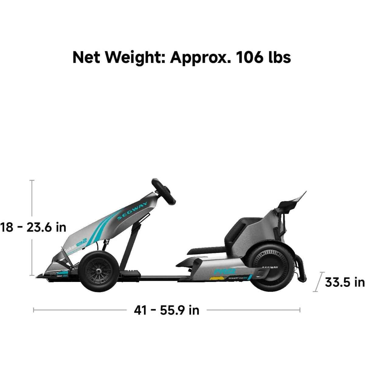 Segway Ninebot GoKart Pro 2 – High-Performance Electric Go-Kart for Racing & Gaming Race, Game & Ride: Ultimate Flexibility for Indoor & Outdoor Use in the UAE