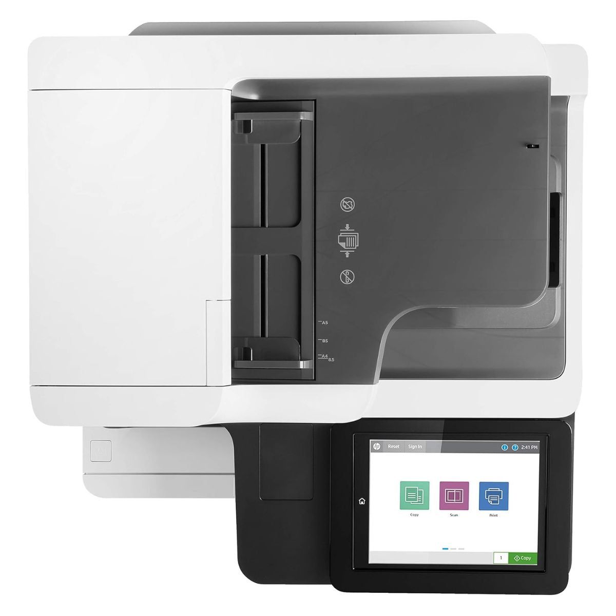 HP Enterprise MFP M635h LaserJet Printer, Print, Copy, Scan, Up to 65 PPM, 1200 x 1200 DPI, 8" Touchscreen, Automatic Duplex Printing | 7PS97A