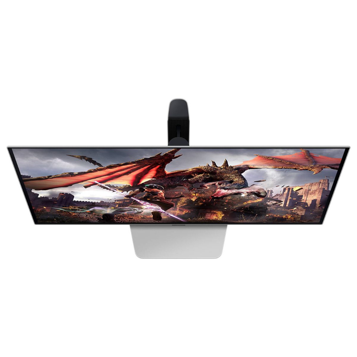 Samsung Odyssey G8 32" 4K UHD OLED Gaming Monitor, 240Hz, 0.03ms, HDR10+, FreeSync, Smart Features, Silver | LS32DG802SMXUE