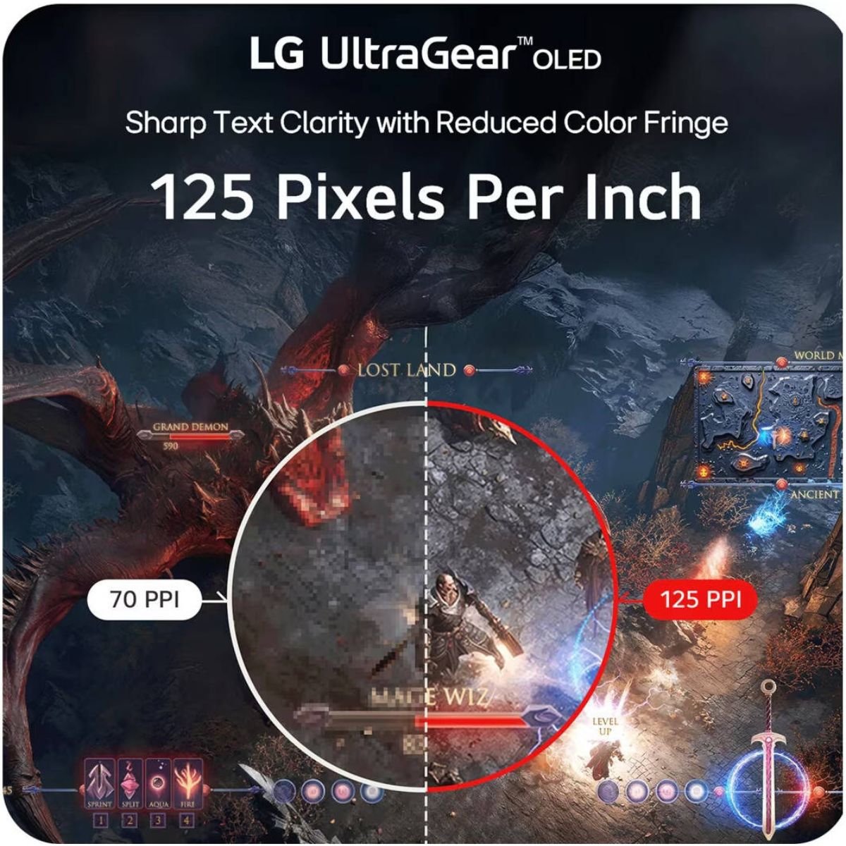 LG UltraGear Gaming Monitor, 45" OLED Display, 5K2K (5120 x 2160) Resolution, 165Hz Refresh Rate, 0.03ms (GtG) Response Time, AMD FreeSync Premium Pro & NVIDIA G-Sync Technology