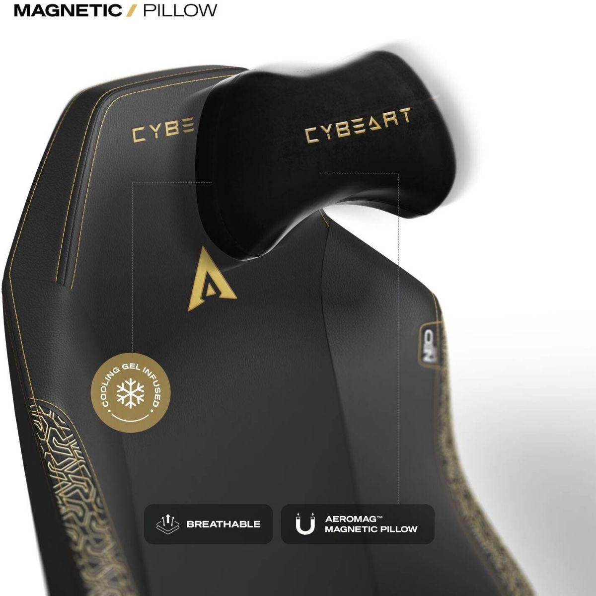 Cybeart NEO Series Imperial Edition 2.0 Gaming Chair, Supreme PU Leather, Memory Foam Lumbar Pillow, 60mm Caster Wheels, 4D Armrest, Inbuilt Lumbar Arch, 150Kg Max Weight, Imperial | GC-PUAPEXNEO-01