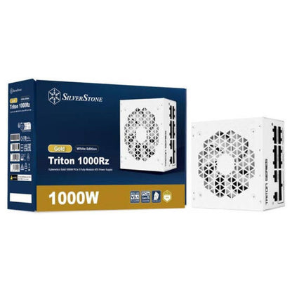 SilverStone Triton 1000Rz Full Modular Power Supply, 1000W Power, Cybenetics Gold, Single 120mm FDB Fan, Active PFC, Japanese Electrolytic Capacitors, ATX Form Factor, White