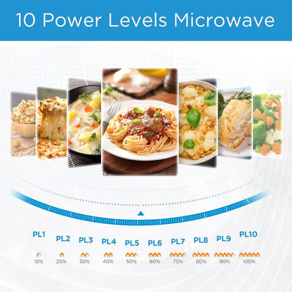 Midea Solo Microwave 20L Digital – EM721BK, 700W, LED Display, Black