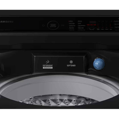 Samsung WA5000C / WA10CG5745BVGU 10kg Top-Load Washing Machine — Eco Bubble™, Digital Inverter Technology, Super Speed, Black Caviar Matt