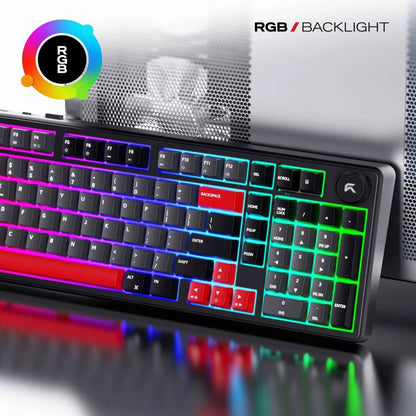 Cybeart Akula 99 Signature Edition Mechanical Gaming Keyboard | 99 Keys + Media Knob | Pre-Lubed Linear Switches | Hot-Swappable | RGB | Tri-Mode | KB-AKULA99TRI-CYB01 / KB-AKULA99TRI-CYB02
