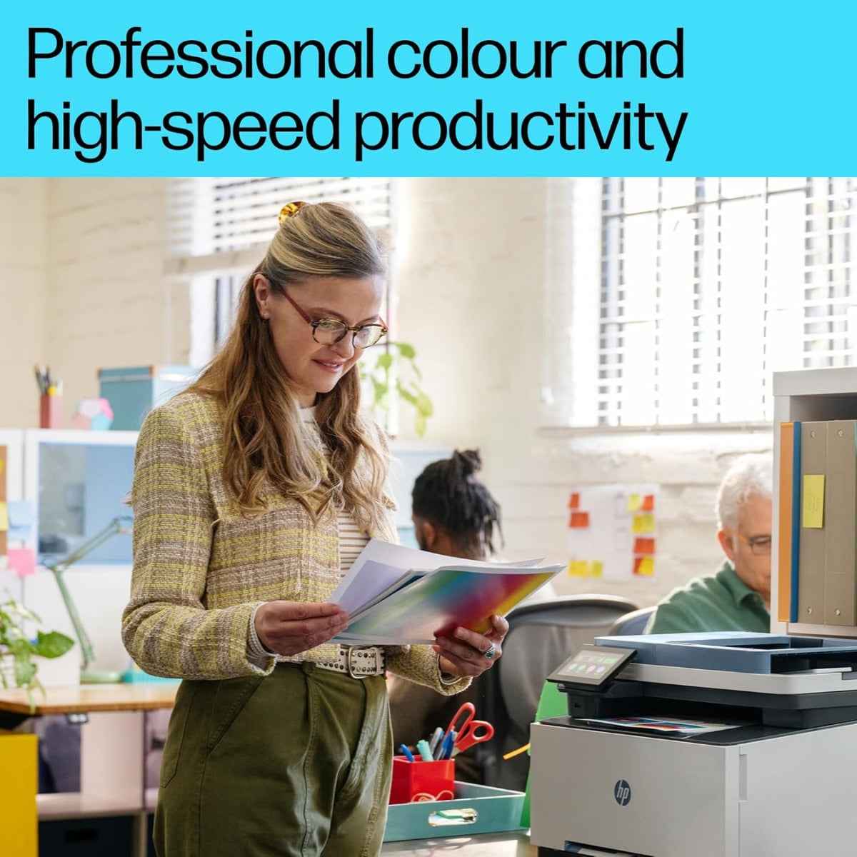 HP Color LaserJet Pro MFP 3303fdw - Wireless, Print, Scan, Copy, Fax, ADF, Automatic 2-sided printing, Touchscreen-499M8A