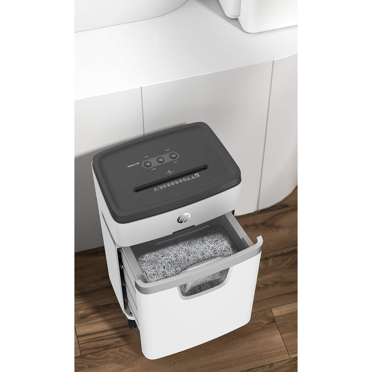 HP OneShred 12MC 2806 – Micro-Cut Paper Shredder (Up to 12 Sheets, P-5 Security)