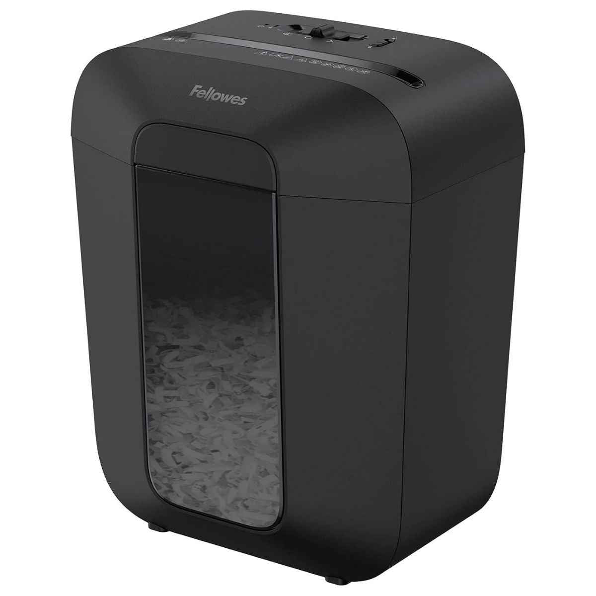 Fellowes Light Duty Cross Cut Shredder, Patented Safety Lock, Shreds 9 Sheets Per Pass, 4.4 Gallon Bin, Medium Use, Quiet Operation, Can Shred Staples / Credit Cards / Paper Clips, Black | LX50