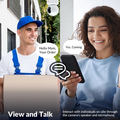 CP PLUS 4MP Wi-Fi Full Color Outdoor Smart Security Camera – Alexa & Google Assistant Compatible | CP-Z43A